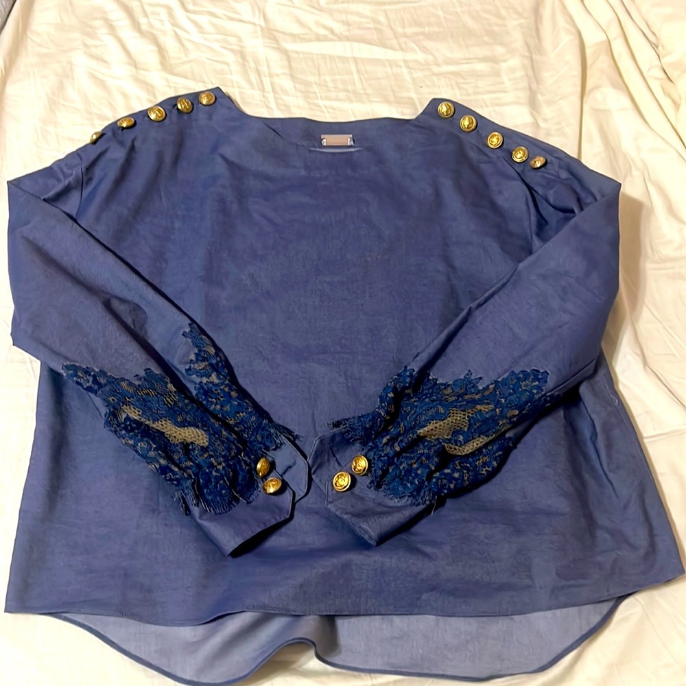 A navy blue top Alexis Mabille impasse 13 
Size 36